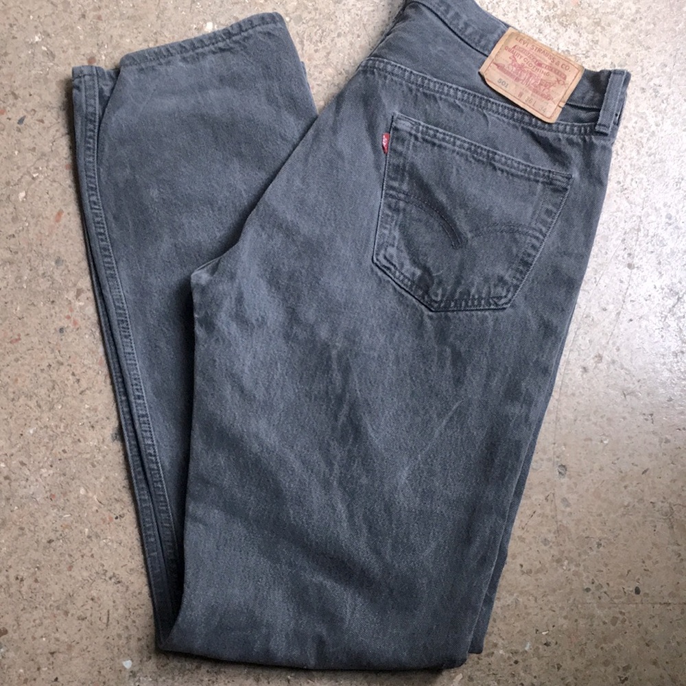 Washed Black Levi Men’s Jeans.  Great condition. 5 button